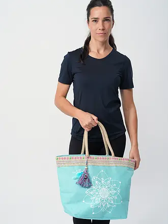 THE SPIRIT OF OM | Lady-Shopper - natural | türkis